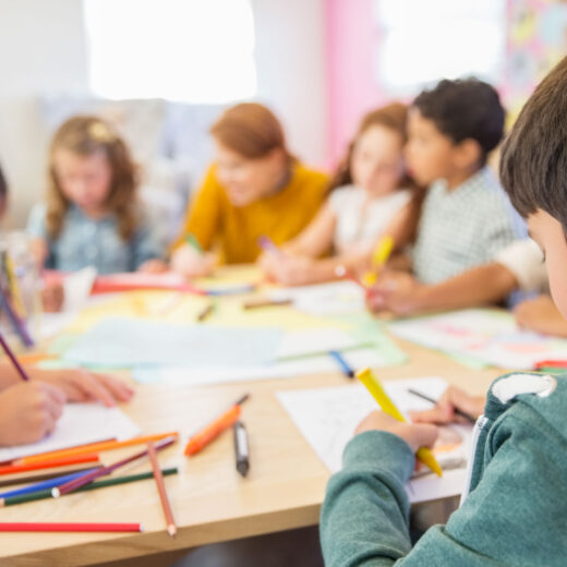 Students drawing